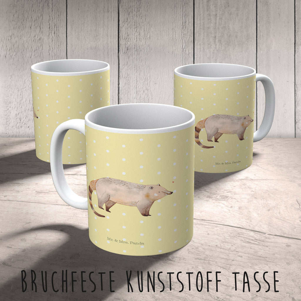 Kindertasse Nasenbaer Kunststoff Tasse, Kindergarten, Tasse, Trinkbecher, Camping Becher, Kaffeetasse, Kunststoffbecher, Kindergartenbecher, Outdoorgeschirr, Kunststoffgeschirr, Reisebecher, Reisetasse, Kinderbecher, Tiermotive, Gute Laune, lustige Sprüche, Tiere, Nasenbär, Nasenbären, Rüsselbär, Bär