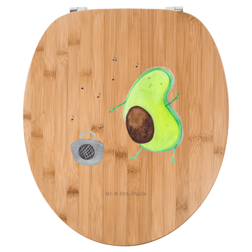 Motiv WC Sitz Avocado tanzt Klobrille, Klodeckel, Toilettendeckel, WC-Sitz, Toilette, Avocado, Veggie, Vegan, Gesund