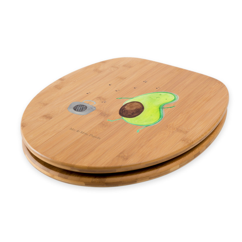 Motiv WC Sitz Avocado tanzt Klobrille, Klodeckel, Toilettendeckel, WC-Sitz, Toilette, Avocado, Veggie, Vegan, Gesund
