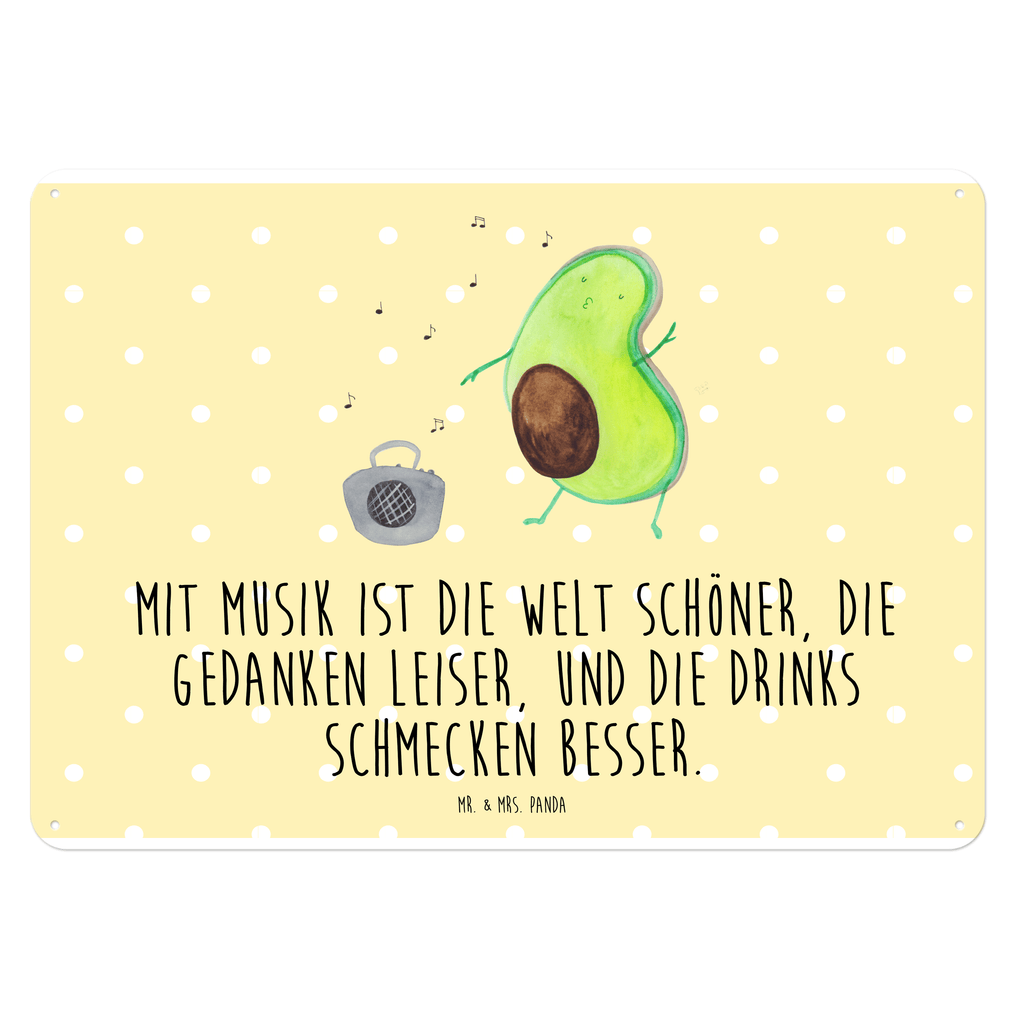 Blechschild Avocado tanzt Blechschild, Metallschild, Geschenk Schild, Schild, Magnet-Metall-Schild, Deko Schild, Wandschild, Wand-Dekoration, Türschild, Avocado, Veggie, Vegan, Gesund