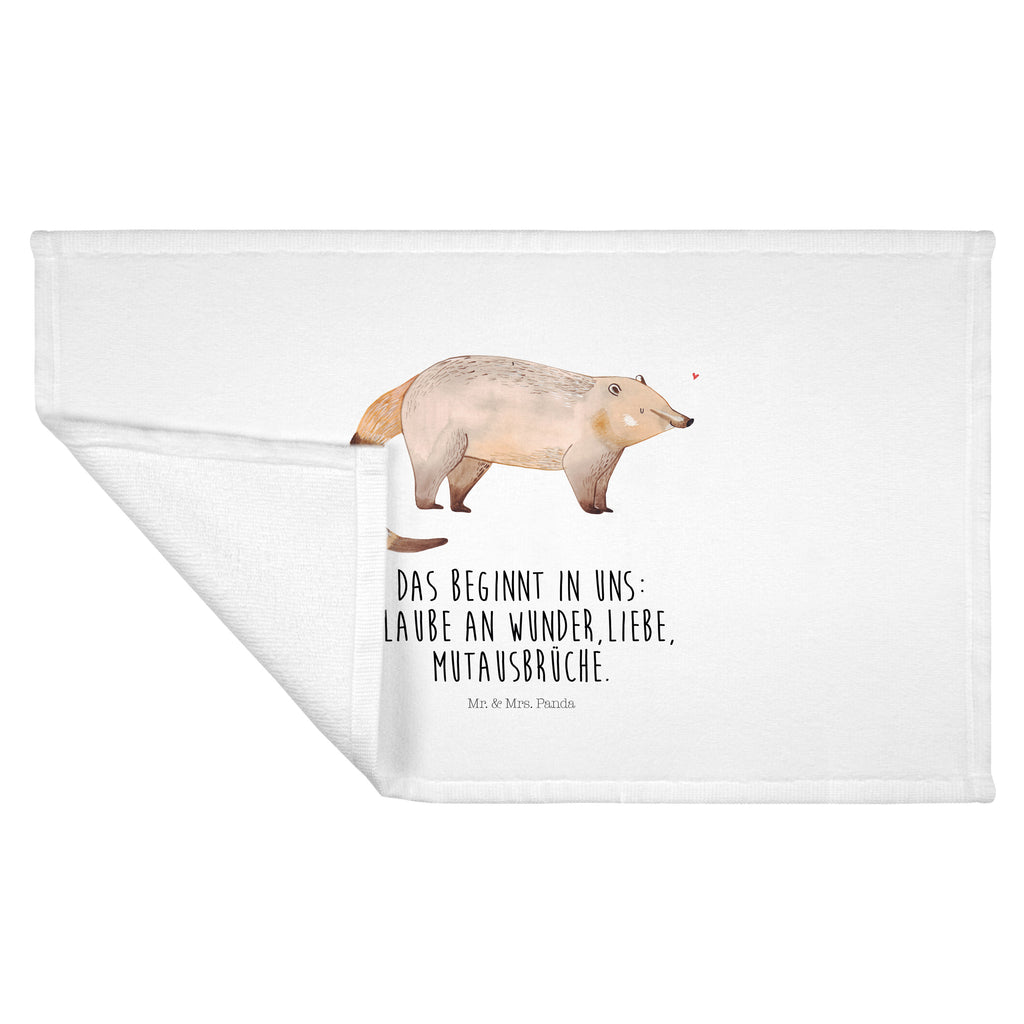 50 x 100 Handtuch Nasenbaer Handtuch, Badehandtuch, Badezimmer, Handtücher, groß, Kinder, Baby, Tiermotive, Gute Laune, lustige Sprüche, Tiere, Nasenbär, Nasenbären, Rüsselbär, Bär