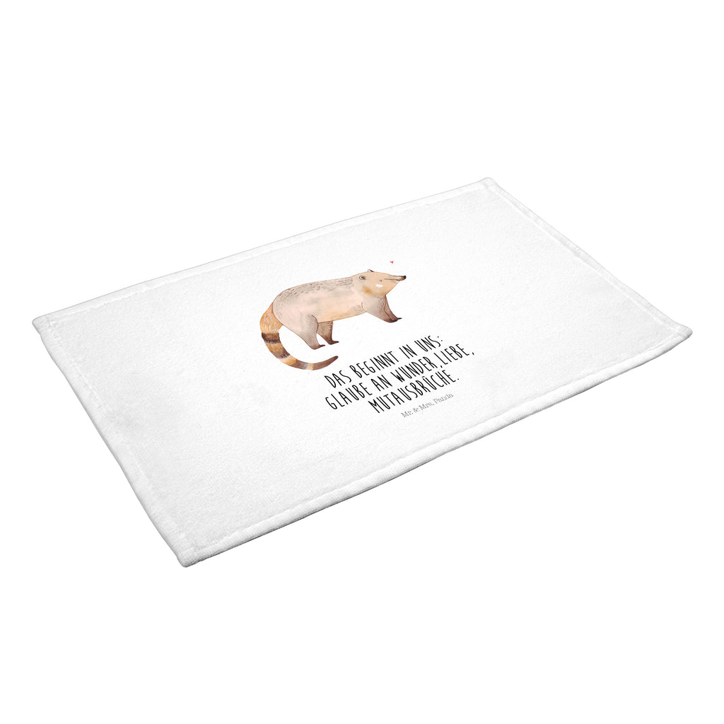 50 x 100 Handtuch Nasenbaer Handtuch, Badehandtuch, Badezimmer, Handtücher, groß, Kinder, Baby, Tiermotive, Gute Laune, lustige Sprüche, Tiere, Nasenbär, Nasenbären, Rüsselbär, Bär