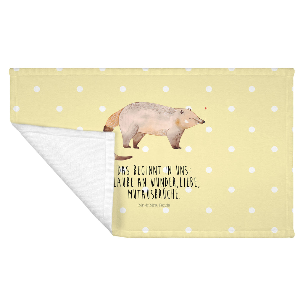 50 x 100 Handtuch Nasenbaer Handtuch, Badehandtuch, Badezimmer, Handtücher, groß, Kinder, Baby, Tiermotive, Gute Laune, lustige Sprüche, Tiere, Nasenbär, Nasenbären, Rüsselbär, Bär