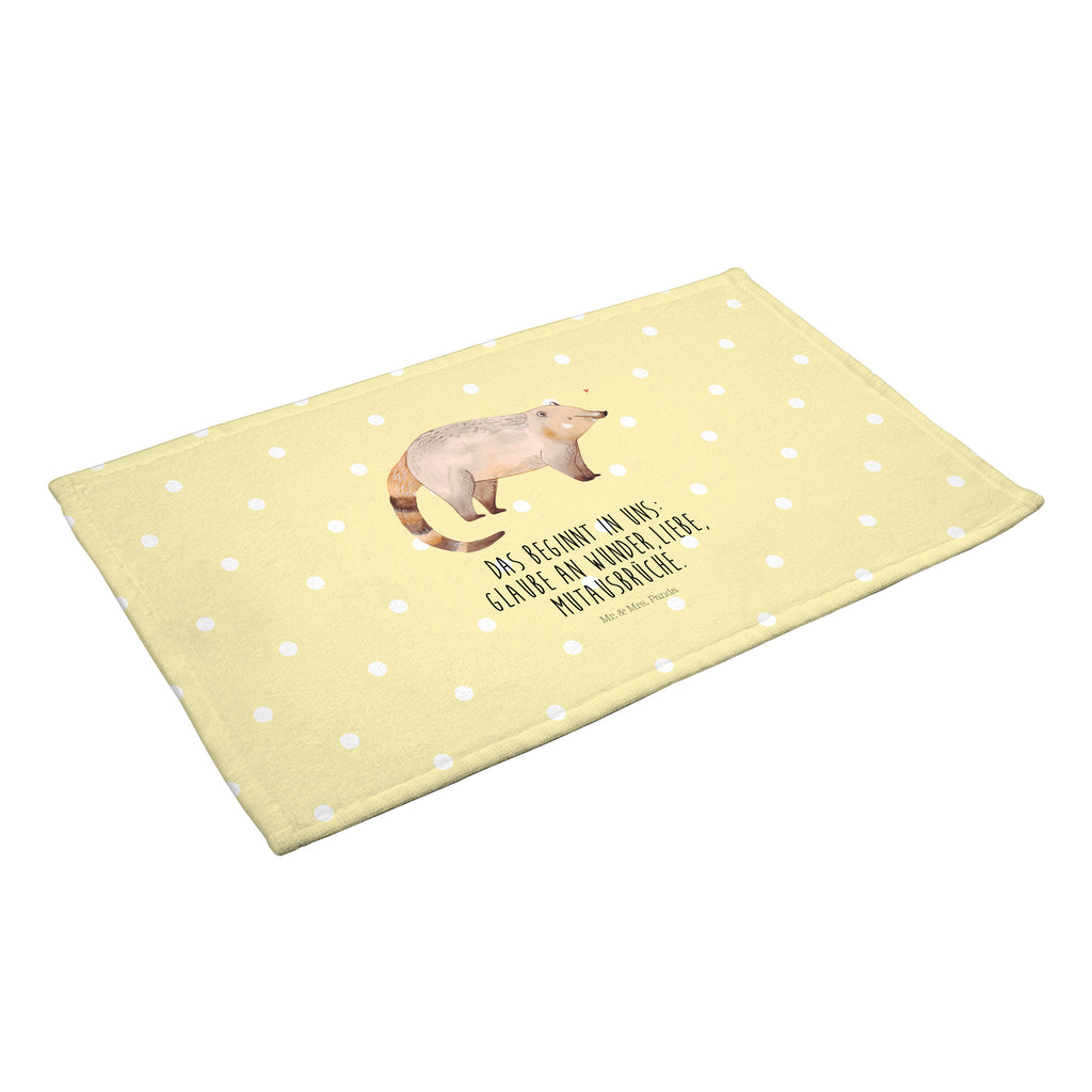 50 x 100 Handtuch Nasenbaer Handtuch, Badehandtuch, Badezimmer, Handtücher, groß, Kinder, Baby, Tiermotive, Gute Laune, lustige Sprüche, Tiere, Nasenbär, Nasenbären, Rüsselbär, Bär