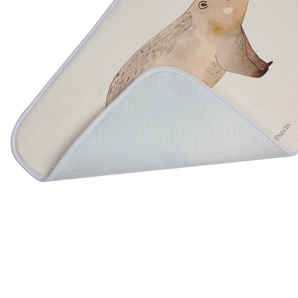 Badvorleger Nasenbaer Badematte, Badteppich, Duschvorleger, Badezimmerteppich, Badezimmermatte, Badvorleger, Duschmatte, Duschteppich, Tiermotive, Gute Laune, lustige Sprüche, Tiere, Nasenbär, Nasenbären, Rüsselbär, Bär