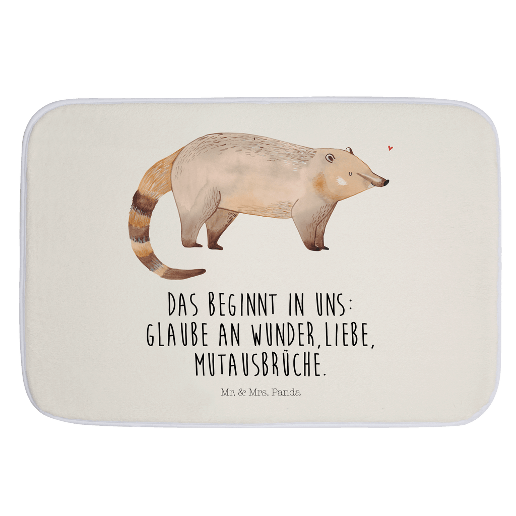 Badvorleger Nasenbaer Badematte, Badteppich, Duschvorleger, Badezimmerteppich, Badezimmermatte, Badvorleger, Duschmatte, Duschteppich, Tiermotive, Gute Laune, lustige Sprüche, Tiere, Nasenbär, Nasenbären, Rüsselbär, Bär