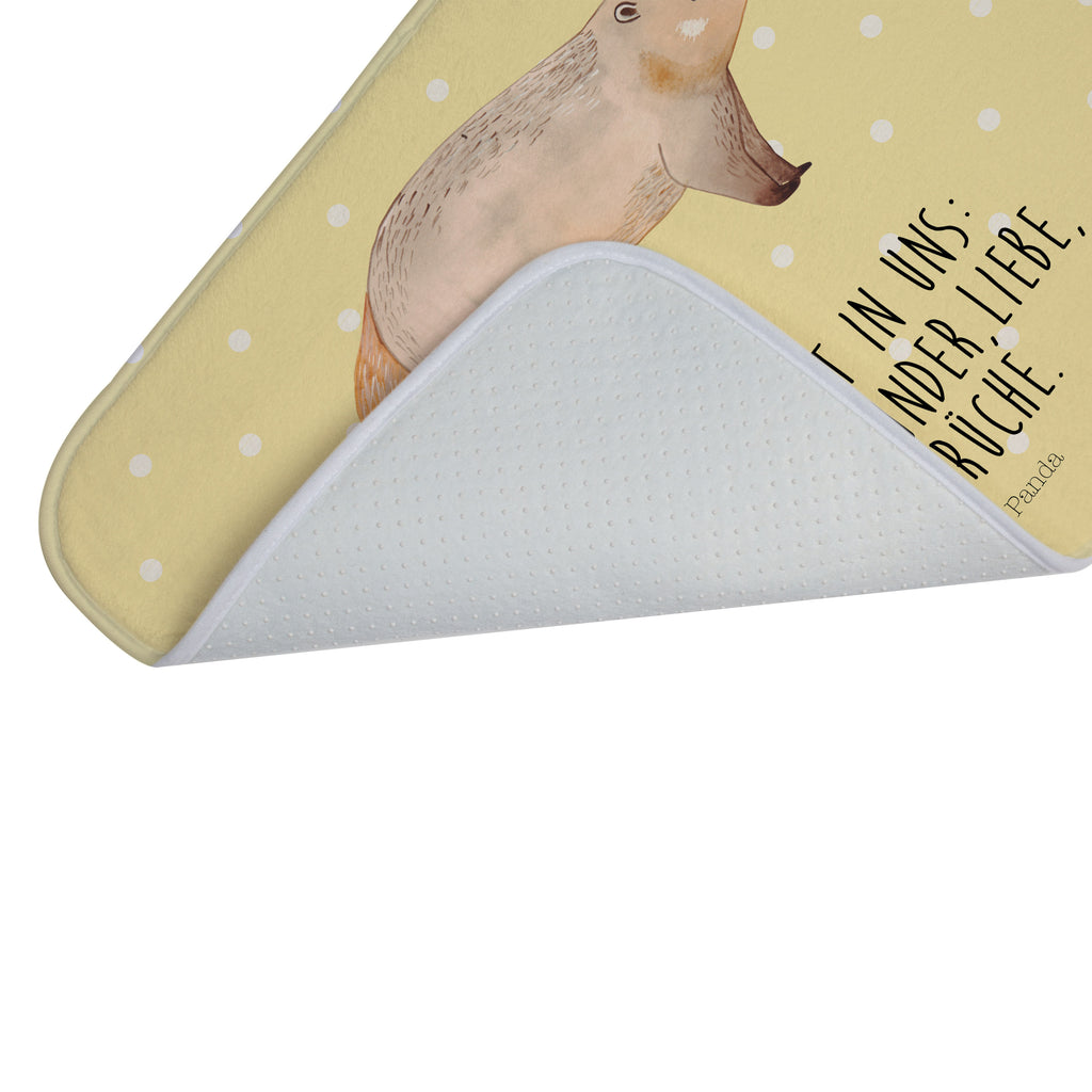 Badvorleger Nasenbaer Badematte, Badteppich, Duschvorleger, Badezimmerteppich, Badezimmermatte, Badvorleger, Duschmatte, Duschteppich, Tiermotive, Gute Laune, lustige Sprüche, Tiere, Nasenbär, Nasenbären, Rüsselbär, Bär