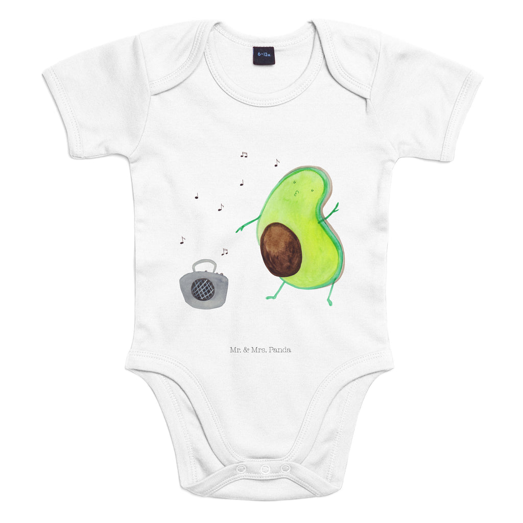 Organic Baby Body Avocado tanzt Babykleidung, Babystrampler, Strampler, Wickelbody, Baby Erstausstattung, Junge, Mädchen, Avocado, Veggie, Vegan, Gesund