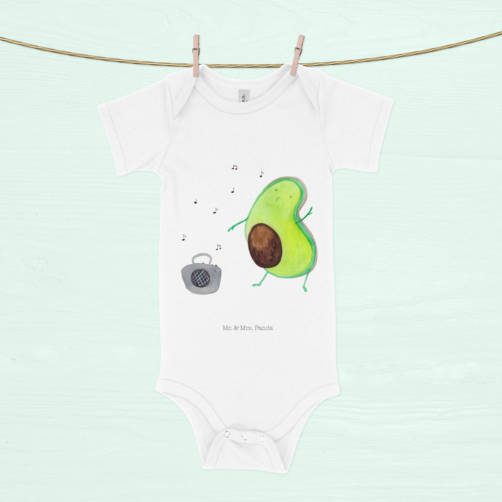Organic Baby Body Avocado tanzt Babykleidung, Babystrampler, Strampler, Wickelbody, Baby Erstausstattung, Junge, Mädchen, Avocado, Veggie, Vegan, Gesund