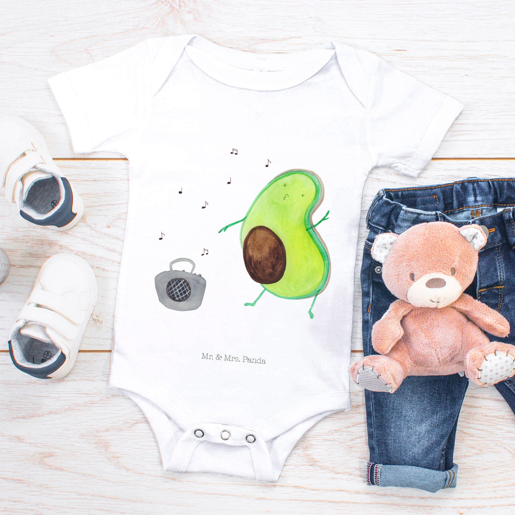 Organic Baby Body Avocado tanzt Babykleidung, Babystrampler, Strampler, Wickelbody, Baby Erstausstattung, Junge, Mädchen, Avocado, Veggie, Vegan, Gesund