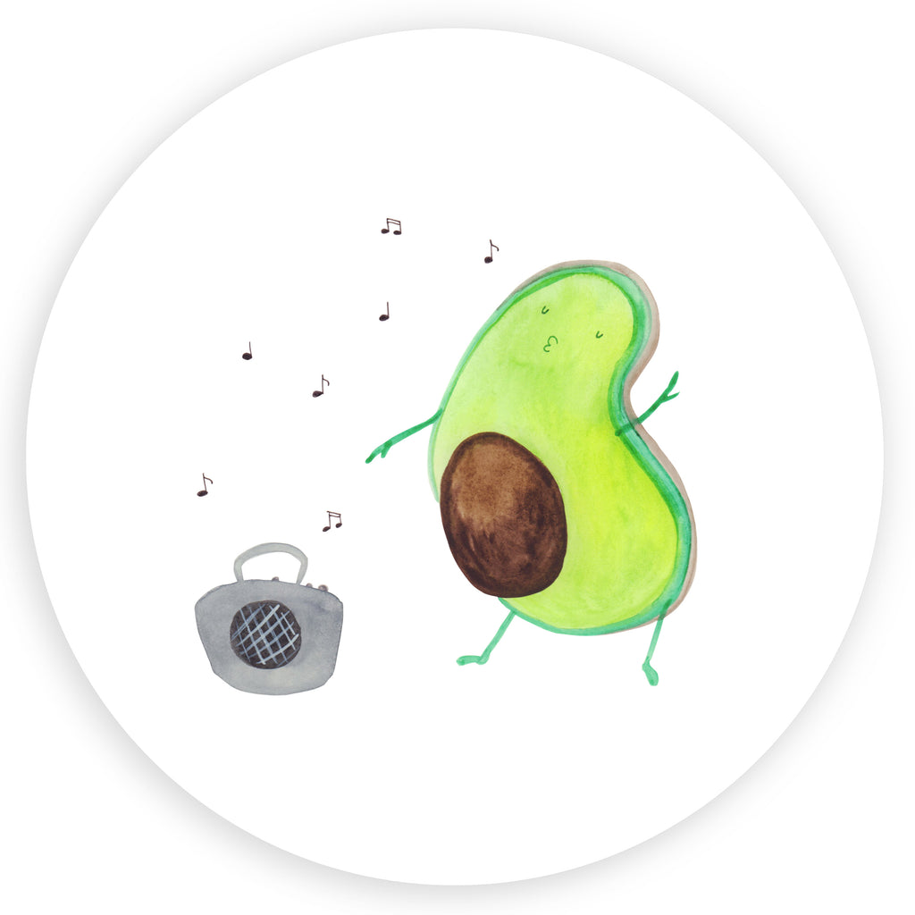 40mm Rund Aufkleber Avocado tanzt Sticker, Aufkleber, Etikett, Avocado, Veggie, Vegan, Gesund