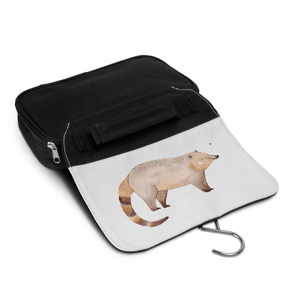 Kulturbeutel Nasenbaer Kulturbeutel, Zum Aufhängen, Waschtasche, Kosmetiktasche, Damen, Herren, Aufbewahrungstasche, Schminktasche, Kosmetikbeutel, Organizer, Kulturtasche, Schminkutensil, Tiermotive, Gute Laune, lustige Sprüche, Tiere, Nasenbär, Nasenbären, Rüsselbär, Bär