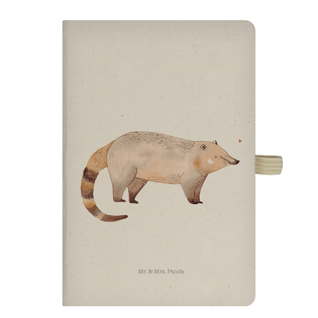 DIN A6 Baumwoll Notizbuch Nasenbaer Notizen, Eintragebuch, Tagebuch, Notizblock, Adressbuch, Journal, Kladde, Skizzenbuch, Notizheft, Schreibbuch, Schreibheft, Tiermotive, Gute Laune, lustige Sprüche, Tiere, Nasenbär, Nasenbären, Rüsselbär, Bär