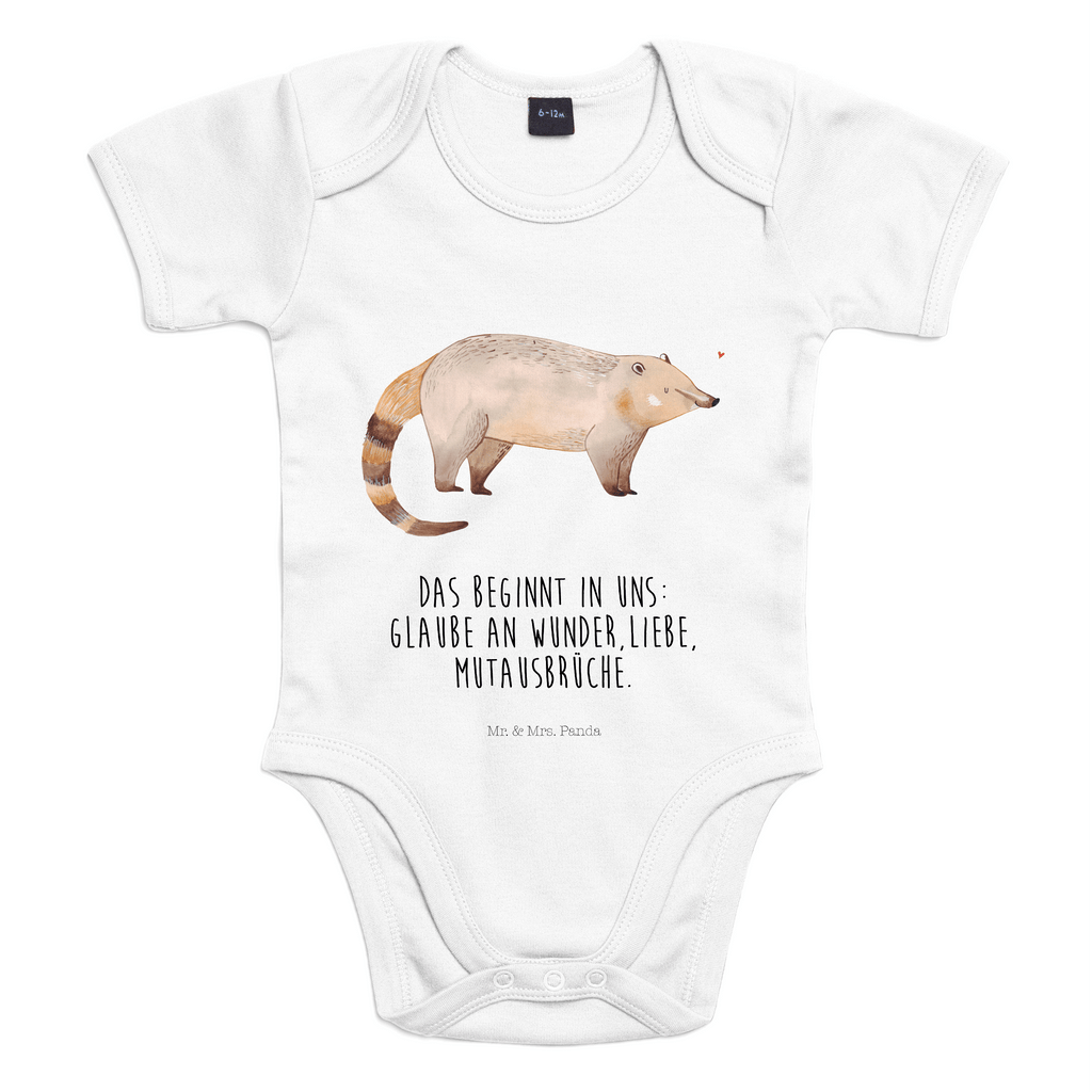 Organic Baby Body Nasenbaer Babykleidung, Babystrampler, Strampler, Wickelbody, Baby Erstausstattung, Junge, Mädchen, Tiermotive, Gute Laune, lustige Sprüche, Tiere, Nasenbär, Nasenbären, Rüsselbär, Bär