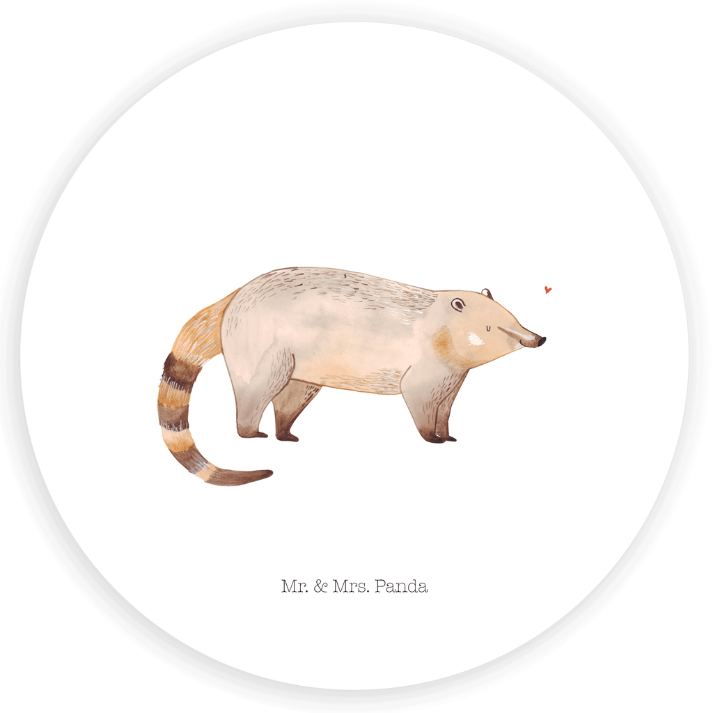40mm Rund Aufkleber Nasenbaer Sticker, Aufkleber, Etikett, Tiermotive, Gute Laune, lustige Sprüche, Tiere, Nasenbär, Nasenbären, Rüsselbär, Bär