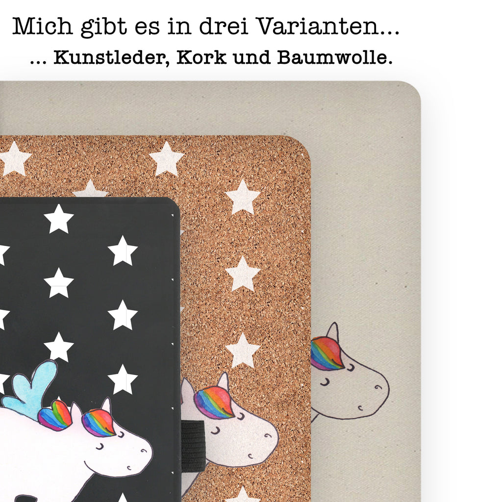DIN A4 Baumwoll Notizbuch Einhorn Pegasus Notizen, Eintragebuch, Tagebuch, Notizblock, Adressbuch, Journal, Kladde, Skizzenbuch, Notizheft, Schreibbuch, Schreibheft, Einhorn, Einhörner, Einhorn Deko, Pegasus, Unicorn, Regenbogen, Spielen, Realität, Glitzer, Erwachsenwerden