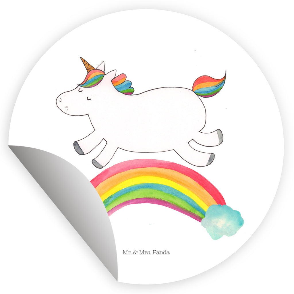 40mm Rund Aufkleber Einhorn Regenbogen Sticker, Aufkleber, Etikett, Einhorn, Einhörner, Einhorn Deko, Pegasus, Unicorn, Regenbogen, Glitzer, Einhornpower, Erwachsenwerden, Einhornautobahn
