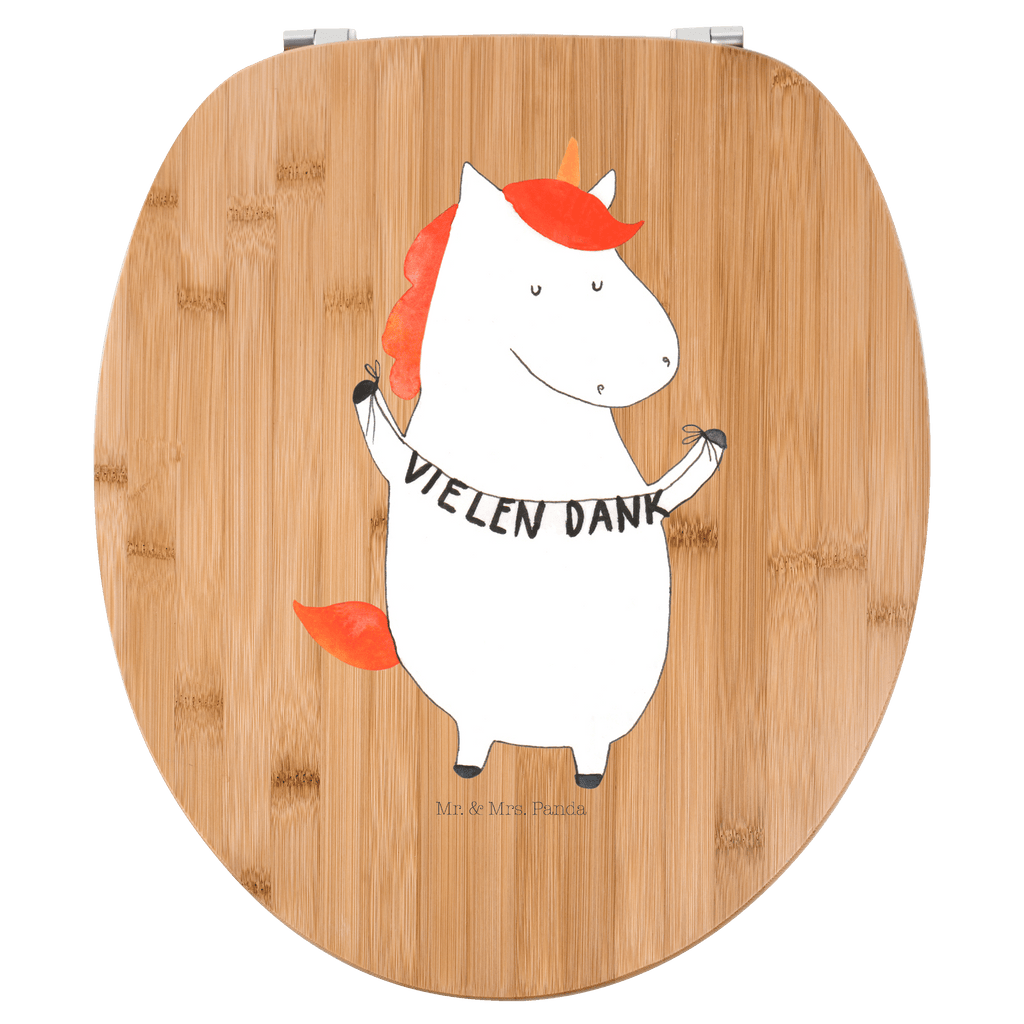 Motiv WC Sitz Einhorn Vielen Dank Klobrille, Klodeckel, Toilettendeckel, WC-Sitz, Toilette, Einhorn, Einhörner, Einhorn Deko, Pegasus, Unicorn, Danke, vielen Dank, Dankeschön, Danksagung