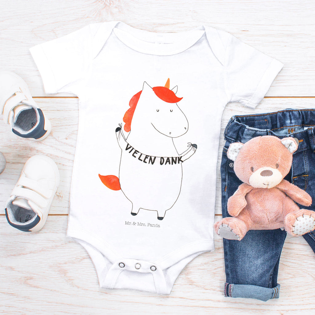 Organic Baby Body Einhorn Vielen Dank Babykleidung, Babystrampler, Strampler, Wickelbody, Baby Erstausstattung, Junge, Mädchen, Einhorn, Einhörner, Einhorn Deko, Pegasus, Unicorn, Danke, vielen Dank, Dankeschön, Danksagung