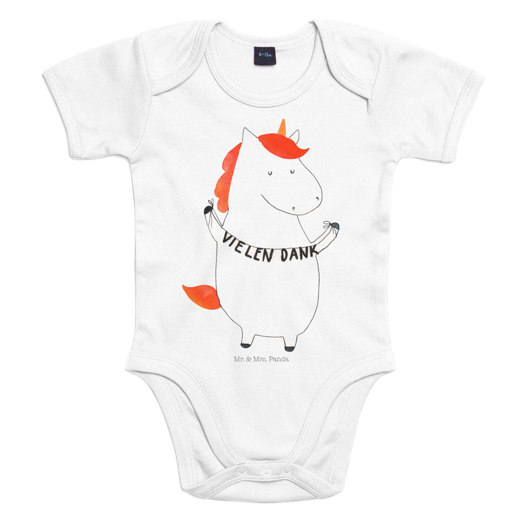 Organic Baby Body Einhorn Vielen Dank Babykleidung, Babystrampler, Strampler, Wickelbody, Baby Erstausstattung, Junge, Mädchen, Einhorn, Einhörner, Einhorn Deko, Pegasus, Unicorn, Danke, vielen Dank, Dankeschön, Danksagung