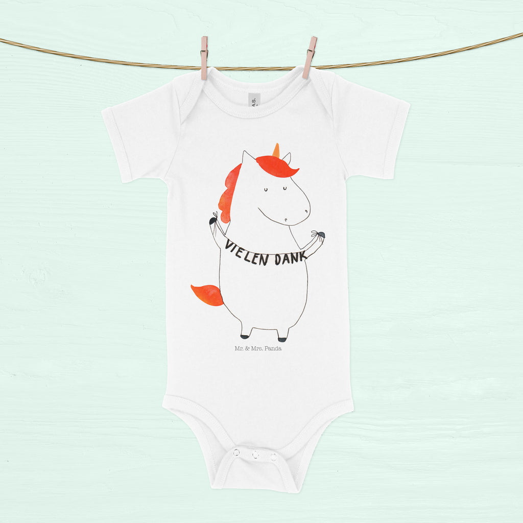 Organic Baby Body Einhorn Vielen Dank Babykleidung, Babystrampler, Strampler, Wickelbody, Baby Erstausstattung, Junge, Mädchen, Einhorn, Einhörner, Einhorn Deko, Pegasus, Unicorn, Danke, vielen Dank, Dankeschön, Danksagung