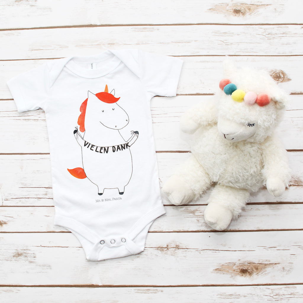 Organic Baby Body Einhorn Vielen Dank Babykleidung, Babystrampler, Strampler, Wickelbody, Baby Erstausstattung, Junge, Mädchen, Einhorn, Einhörner, Einhorn Deko, Pegasus, Unicorn, Danke, vielen Dank, Dankeschön, Danksagung