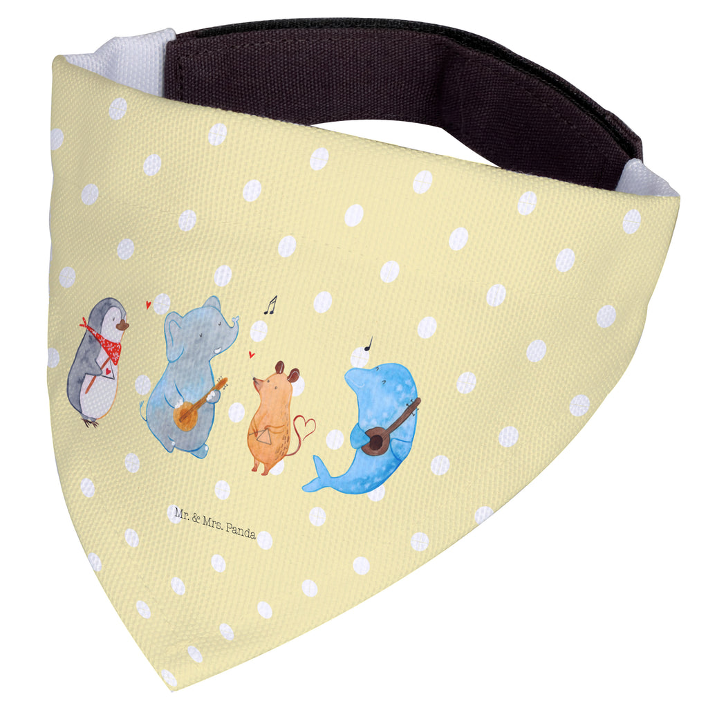 Hundehalstuch M Big Band Hundehalstuch, Halstuch, Hunde, Tuch, mittel, mittelgroße Hunde, Tiermotive, Gute Laune, lustige Sprüche, Tiere, Hund, Pinguin, Maus, Elefant, Delfin, Gitarre, Band, Triangel, Musikanten, Musik