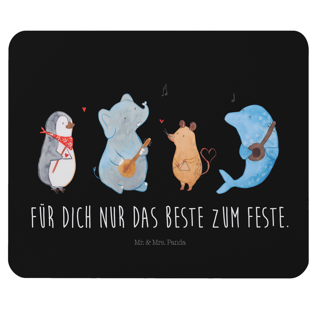 Mauspad Big Band Mousepad, Computer zubehör, Büroausstattung, PC Zubehör, Arbeitszimmer, Mauspad, Einzigartiges Mauspad, Designer Mauspad, Tiermotive, Gute Laune, lustige Sprüche, Tiere, Hund, Pinguin, Maus, Elefant, Delfin, Gitarre, Band, Triangel, Musikanten, Musik