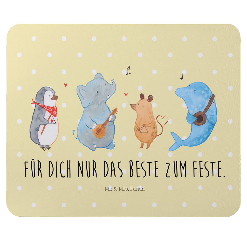 Mauspad Big Band Mousepad, Computer zubehör, Büroausstattung, PC Zubehör, Arbeitszimmer, Mauspad, Einzigartiges Mauspad, Designer Mauspad, Tiermotive, Gute Laune, lustige Sprüche, Tiere, Hund, Pinguin, Maus, Elefant, Delfin, Gitarre, Band, Triangel, Musikanten, Musik