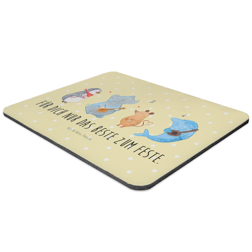 Mauspad Big Band Mousepad, Computer zubehör, Büroausstattung, PC Zubehör, Arbeitszimmer, Mauspad, Einzigartiges Mauspad, Designer Mauspad, Tiermotive, Gute Laune, lustige Sprüche, Tiere, Hund, Pinguin, Maus, Elefant, Delfin, Gitarre, Band, Triangel, Musikanten, Musik