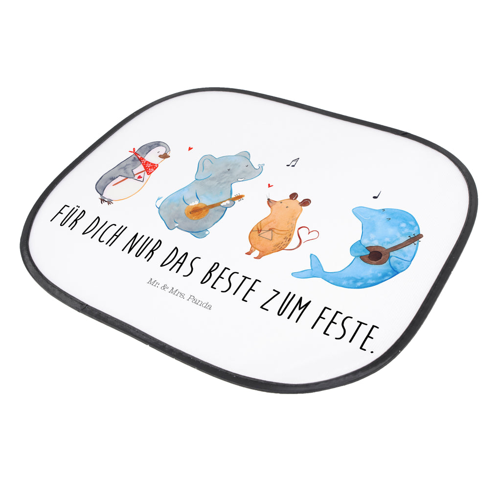 Auto Sonnenschutz Big Band Auto Sonnenschutz, Sonnenschutz Baby, Sonnenschutz Kinder, Sonne, Sonnenblende, Sonnenschutzfolie, Sonne Auto, Tiermotive, Gute Laune, lustige Sprüche, Tiere, Hund, Pinguin, Maus, Elefant, Delfin, Gitarre, Band, Triangel, Musikanten, Musik