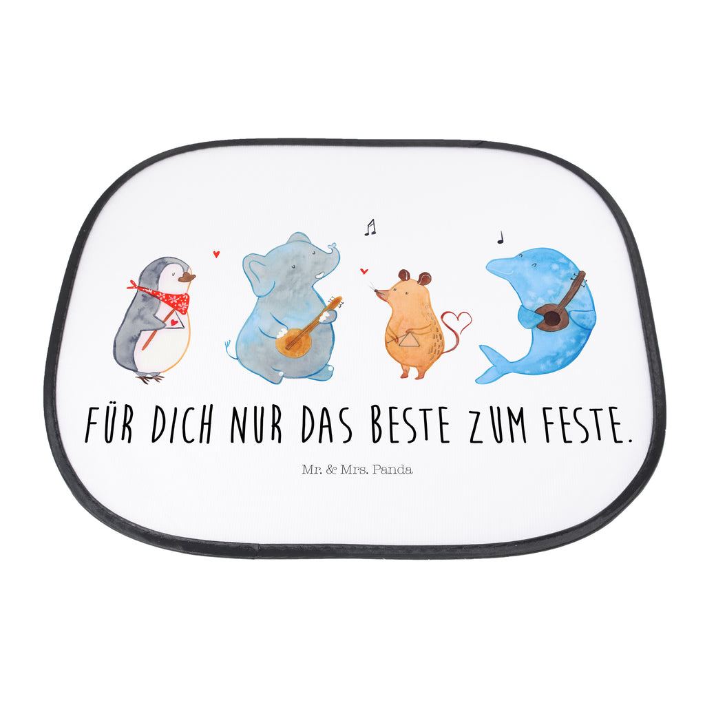 Auto Sonnenschutz Big Band Auto Sonnenschutz, Sonnenschutz Baby, Sonnenschutz Kinder, Sonne, Sonnenblende, Sonnenschutzfolie, Sonne Auto, Tiermotive, Gute Laune, lustige Sprüche, Tiere, Hund, Pinguin, Maus, Elefant, Delfin, Gitarre, Band, Triangel, Musikanten, Musik