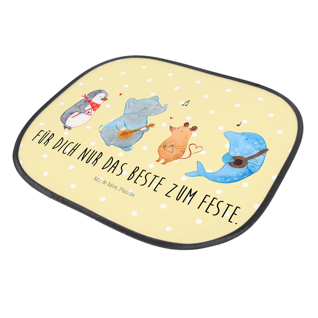 Auto Sonnenschutz Big Band Auto Sonnenschutz, Sonnenschutz Baby, Sonnenschutz Kinder, Sonne, Sonnenblende, Sonnenschutzfolie, Sonne Auto, Tiermotive, Gute Laune, lustige Sprüche, Tiere, Hund, Pinguin, Maus, Elefant, Delfin, Gitarre, Band, Triangel, Musikanten, Musik