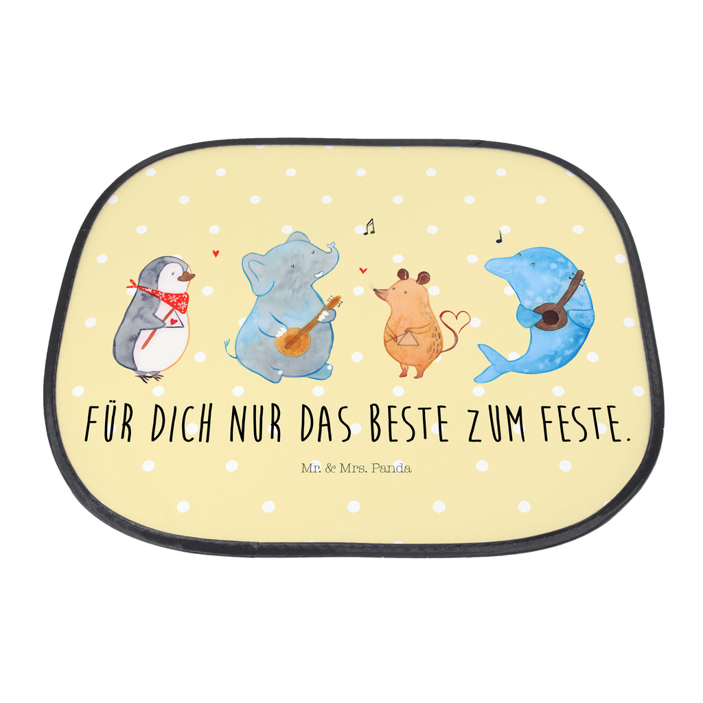 Auto Sonnenschutz Big Band Auto Sonnenschutz, Sonnenschutz Baby, Sonnenschutz Kinder, Sonne, Sonnenblende, Sonnenschutzfolie, Sonne Auto, Tiermotive, Gute Laune, lustige Sprüche, Tiere, Hund, Pinguin, Maus, Elefant, Delfin, Gitarre, Band, Triangel, Musikanten, Musik