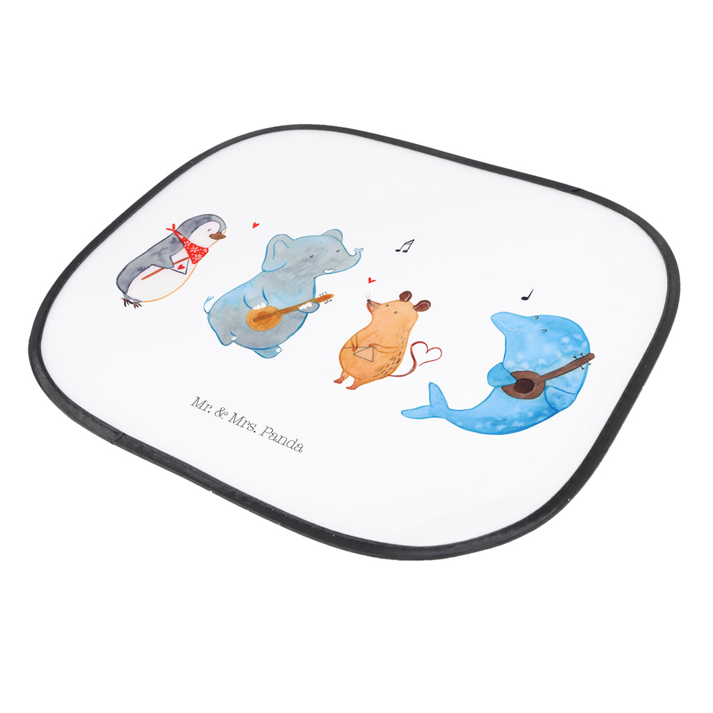 Auto Sonnenschutz Big Band Auto Sonnenschutz, Sonnenschutz Baby, Sonnenschutz Kinder, Sonne, Sonnenblende, Sonnenschutzfolie, Sonne Auto, Tiermotive, Gute Laune, lustige Sprüche, Tiere, Hund, Pinguin, Maus, Elefant, Delfin, Gitarre, Band, Triangel, Musikanten, Musik