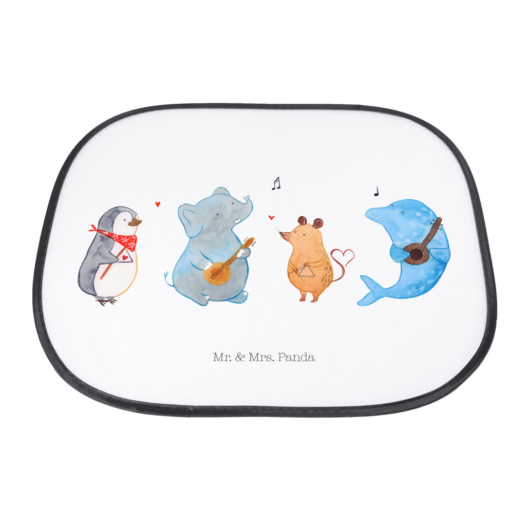 Auto Sonnenschutz Big Band Auto Sonnenschutz, Sonnenschutz Baby, Sonnenschutz Kinder, Sonne, Sonnenblende, Sonnenschutzfolie, Sonne Auto, Tiermotive, Gute Laune, lustige Sprüche, Tiere, Hund, Pinguin, Maus, Elefant, Delfin, Gitarre, Band, Triangel, Musikanten, Musik
