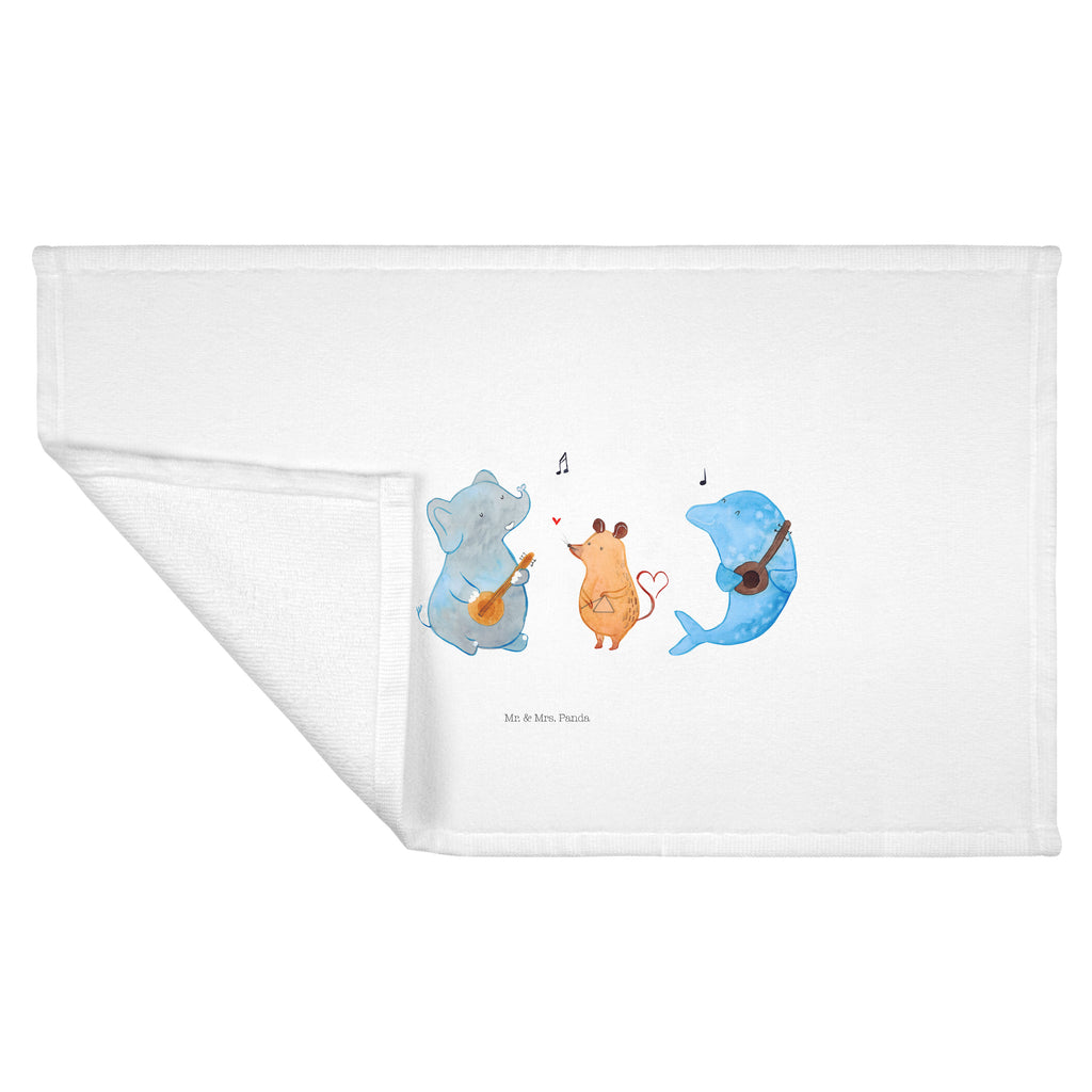 50 x 100 Handtuch Big Band Handtuch, Badehandtuch, Badezimmer, Handtücher, groß, Kinder, Baby, Tiermotive, Gute Laune, lustige Sprüche, Tiere, Hund, Pinguin, Maus, Elefant, Delfin, Gitarre, Band, Triangel, Musikanten, Musik