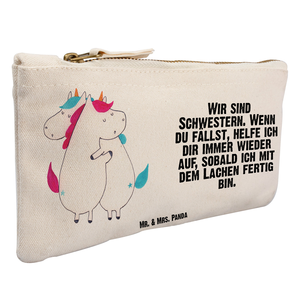 Schminktasche Einhörner Umarmen Schminktasche, Kosmetiktasche, Kosmetikbeutel, Stiftemäppchen, Etui, Federmappe, Makeup, XXL, Schminketui, Kosmetiketui, Schlamperetui, Einhorn, Einhörner, Einhorn Deko, Pegasus, Unicorn, Freundinnen, Freundin, BFF, Schwester, Schwestern, Familie, Geschwister, Sister, Liebe
