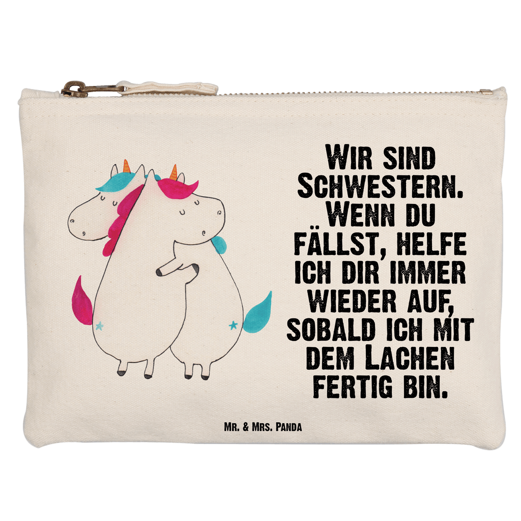 Schminktasche Einhörner Umarmen Schminktasche, Kosmetiktasche, Kosmetikbeutel, Stiftemäppchen, Etui, Federmappe, Makeup, XXL, Schminketui, Kosmetiketui, Schlamperetui, Einhorn, Einhörner, Einhorn Deko, Pegasus, Unicorn, Freundinnen, Freundin, BFF, Schwester, Schwestern, Familie, Geschwister, Sister, Liebe