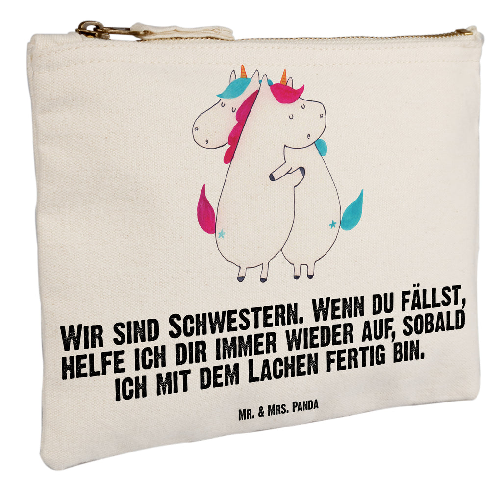 Schminktasche Einhörner Umarmen Schminktasche, Kosmetiktasche, Kosmetikbeutel, Stiftemäppchen, Etui, Federmappe, Makeup, XXL, Schminketui, Kosmetiketui, Schlamperetui, Einhorn, Einhörner, Einhorn Deko, Pegasus, Unicorn, Freundinnen, Freundin, BFF, Schwester, Schwestern, Familie, Geschwister, Sister, Liebe