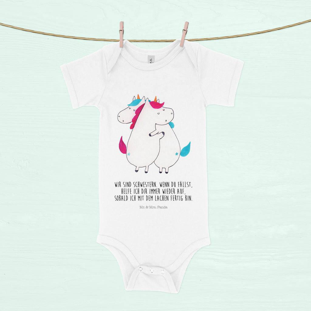 Organic Baby Body Einhörner Umarmen Babykleidung, Babystrampler, Strampler, Wickelbody, Baby Erstausstattung, Junge, Mädchen, Einhorn, Einhörner, Einhorn Deko, Pegasus, Unicorn, Freundinnen, Freundin, BFF, Schwester, Schwestern, Familie, Geschwister, Sister, Liebe