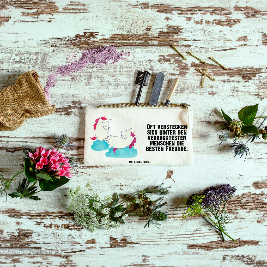 Schminktasche Einhörner Sekt Schminktasche, Kosmetiktasche, Kosmetikbeutel, Stiftemäppchen, Etui, Federmappe, Makeup, XXL, Schminketui, Kosmetiketui, Schlamperetui, Einhorn, Einhörner, Einhorn Deko, Pegasus, Unicorn, Freundinnen, Freundin, BFF, Sekt, Mädelsabend, Spaß, Party, Korken, Anstoßen, Beste