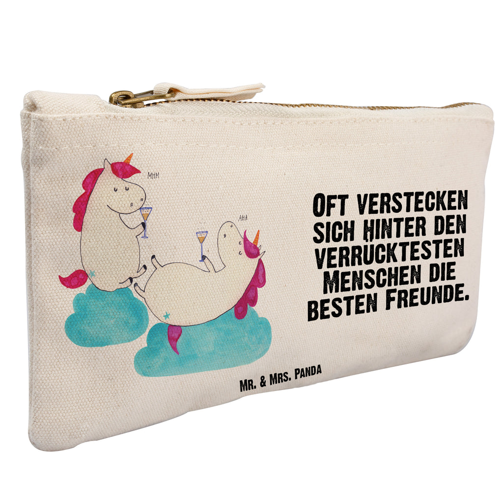Schminktasche Einhörner Sekt Schminktasche, Kosmetiktasche, Kosmetikbeutel, Stiftemäppchen, Etui, Federmappe, Makeup, XXL, Schminketui, Kosmetiketui, Schlamperetui, Einhorn, Einhörner, Einhorn Deko, Pegasus, Unicorn, Freundinnen, Freundin, BFF, Sekt, Mädelsabend, Spaß, Party, Korken, Anstoßen, Beste