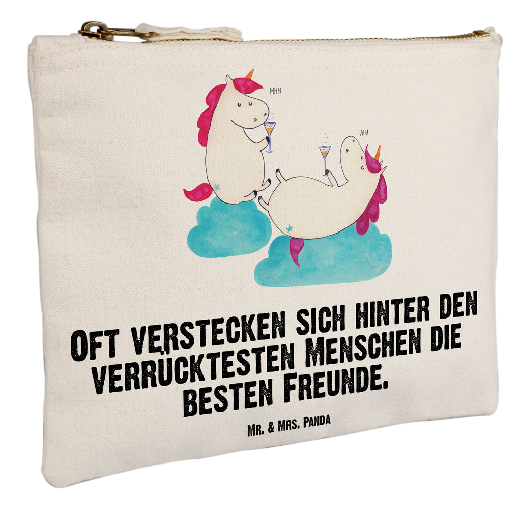 Schminktasche Einhörner Sekt Schminktasche, Kosmetiktasche, Kosmetikbeutel, Stiftemäppchen, Etui, Federmappe, Makeup, XXL, Schminketui, Kosmetiketui, Schlamperetui, Einhorn, Einhörner, Einhorn Deko, Pegasus, Unicorn, Freundinnen, Freundin, BFF, Sekt, Mädelsabend, Spaß, Party, Korken, Anstoßen, Beste