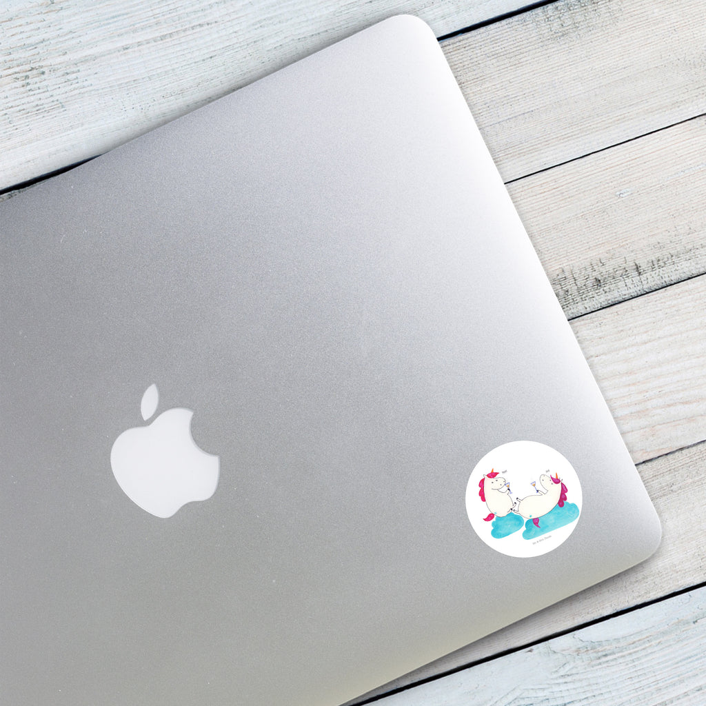 40mm Rund Aufkleber Einhörner Sekt Sticker, Aufkleber, Etikett, Einhorn, Einhörner, Einhorn Deko, Pegasus, Unicorn, Freundinnen, Freundin, BFF, Sekt, Mädelsabend, Spaß, Party, Korken, Anstoßen, Beste