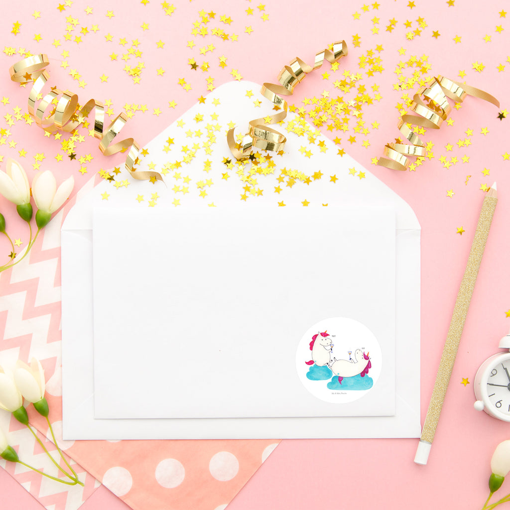 40mm Rund Aufkleber Einhörner Sekt Sticker, Aufkleber, Etikett, Einhorn, Einhörner, Einhorn Deko, Pegasus, Unicorn, Freundinnen, Freundin, BFF, Sekt, Mädelsabend, Spaß, Party, Korken, Anstoßen, Beste