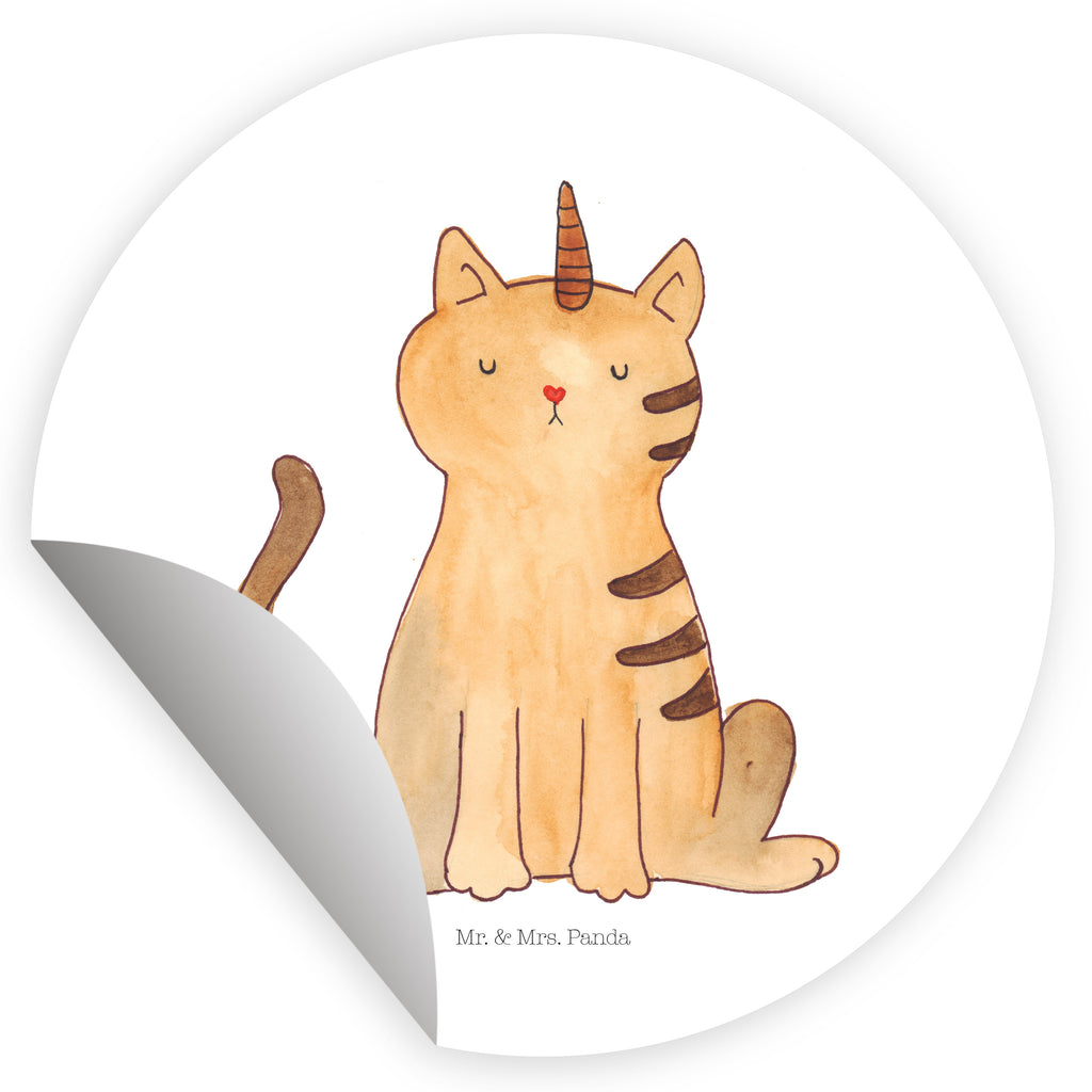 40mm Rund Aufkleber Einhorn Katze Sticker, Aufkleber, Etikett, Einhorn, Einhörner, Einhorn Deko, Pegasus, Unicorn, Katzer, Mieze, Regenbogen, Glitzer, Einhornpower, Erwachsenwerden, Katze, Katzenhorn, Einhornkatze, Kittyhorn