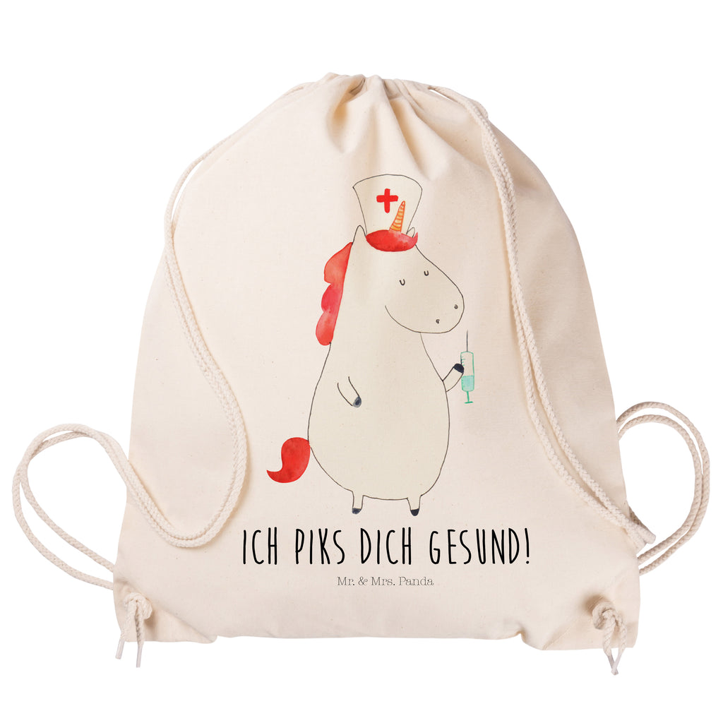 Sportbeutel Einhorn Krankenschwester Turnbeutel, Beutel, Sporttasche, Tasche, Stoffbeutel, Einhorn, Einhörner, Einhorn Deko, Pegasus, Unicorn, Krankenschwester Geschenk, Krankenpfleger Geschenk, Krankenpflegerin, Krankenschwester Dankeschön, Krankenhaus, Ärztin Geschenk