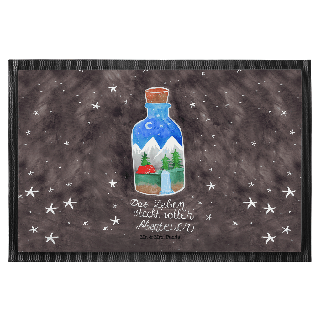 Fußmatte Flasche Abenteuer  Türvorleger, Schmutzmatte, Fußabtreter, Matte, Schmutzfänger, Fußabstreifer, Schmutzfangmatte, Türmatte, Motivfußmatte,  Haustürmatte, Vorleger  Blumen Deko, Frühlings Deko, Sommer Deko, Dekoration, positive Botschaft, Naturliebhaber, Outdoor, Natur, Abenteuer