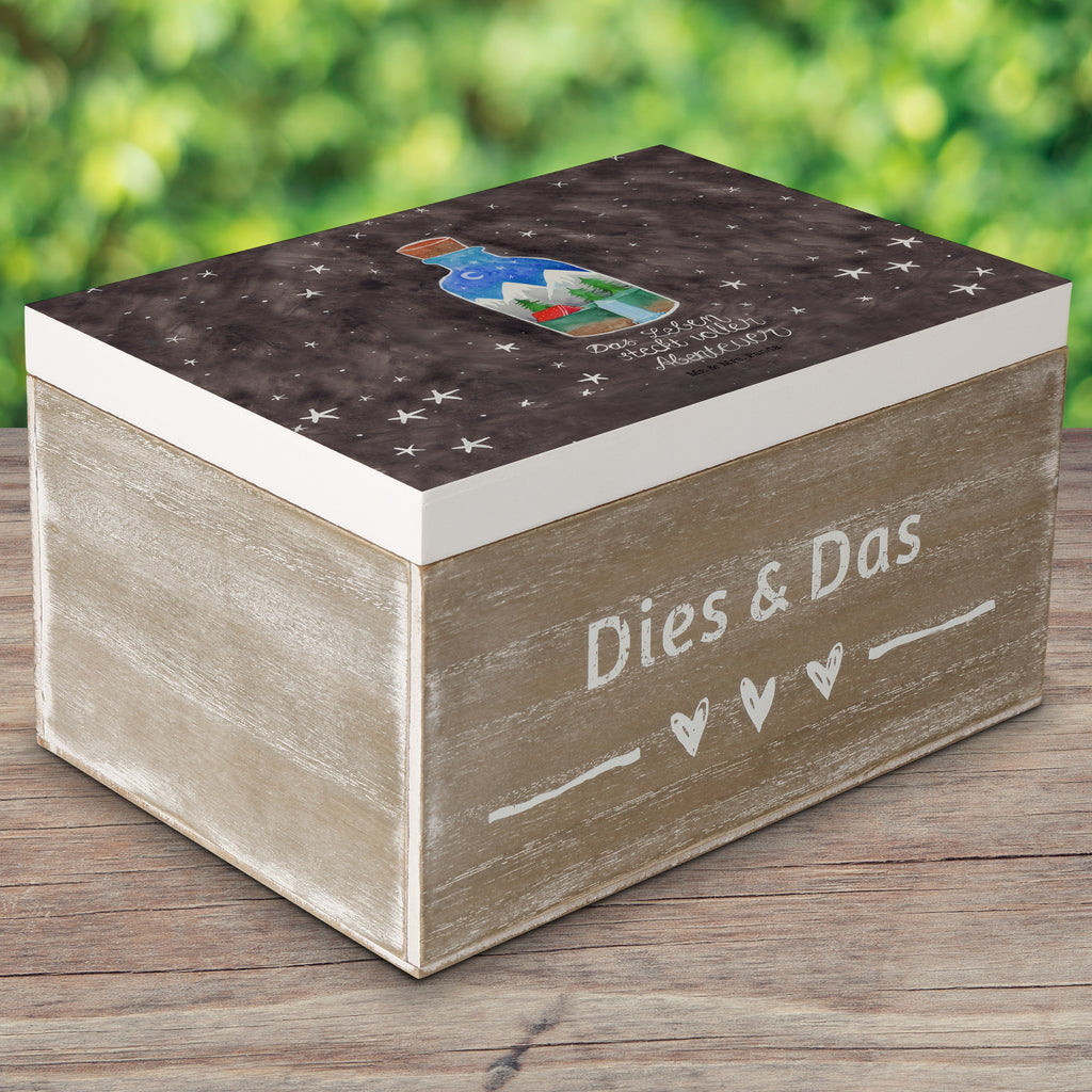 Holzkiste Flasche Abenteuer Holzkiste, Kiste, Schatzkiste, Truhe, Schatulle, XXL, Erinnerungsbox, Erinnerungskiste, Dekokiste, Aufbewahrungsbox, Blumen Deko, Frühlings Deko, Sommer Deko, Dekoration, positive Botschaft, Naturliebhaber, Outdoor, Natur, Abenteuer